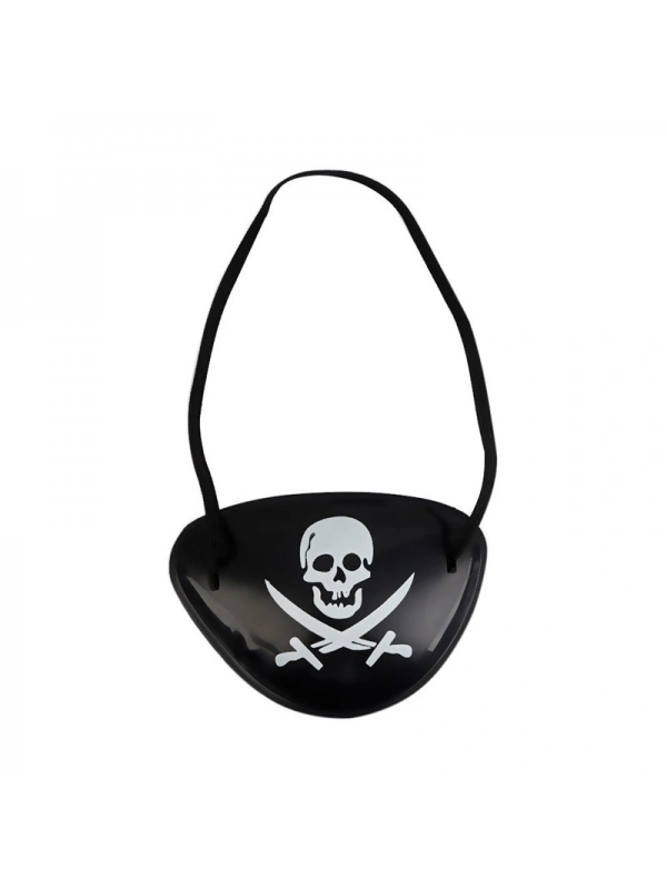Siyah Renk Kuru Kafa Baskılı Plastik Korsan Göz Maskesi Korsan Göz Ban&hellip;
