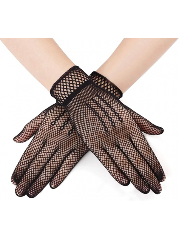 Siyah Renk Likralı File Eldiven Parmaklı Örgü Eldiven Yetişkin Boy… Siyah Renk Likralı File Eldiven Parmaklı Örgü Eldiven Yetişkin Boy…