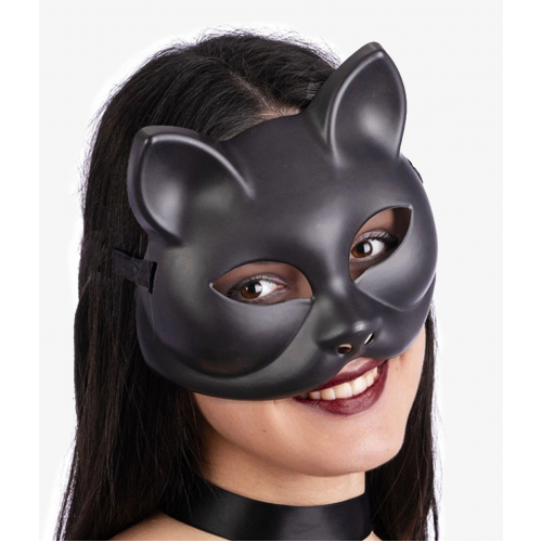 Siyah Renk Lüks Kedi Maskesi 12x13 Cm