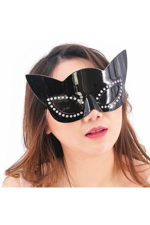 Siyah Renk Siyah Camlı Kedi Şekilli Parti Gözlüğü 20x11 Cm&hellip;