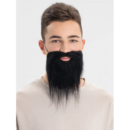 Siyah Renk Takma Sakal Bıyık Takımı