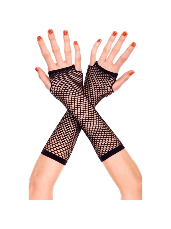 Siyah Renk Uzun File Eldiven - Örgü Eldiven Siyah Renk&hellip;