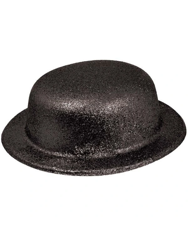 Siyah Renk Yuvarlak Simli Plastik Parti Şapkası&hellip;