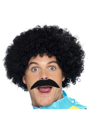 Siyah Scouser Erkek Kısa Peruk 120 Gr Ve Bıyık Seti&hellip;