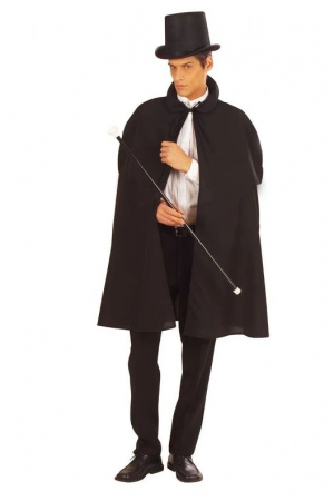 Siyah Sihirbaz Pelerini 120 Cm Ve Sihirbaz Şapkası 12 Cm Yetişkin Boy&hellip;