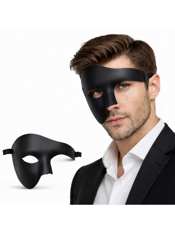 Siyah Yarım Erkek Maske – Phantom Parti & Balo Maskesi&hellip;