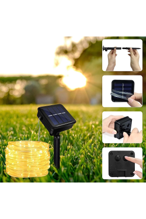 Solar Güneş Enerjili Hortum Kaplamalı Gün Işığı Led&hellip;