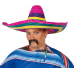 Sombrero Meksika Şapkası Renkli Örme Hasır Yetişkin Boy