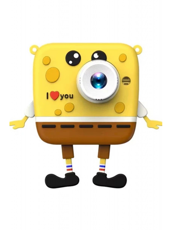 Sünger Bob Tasarımlı Yeni Nesil Çocuk Dijital Mini Fotoğraf Makinesi &hellip;