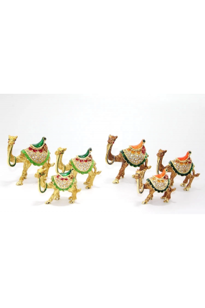 Swaroski Taşlı 3'lü Deve Figürü Alk1876&hellip;