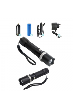 Swat Profesyonel Şarjlı El Feneri Ledli+flashlight+zoom Özellikli 6 Par&hellip;