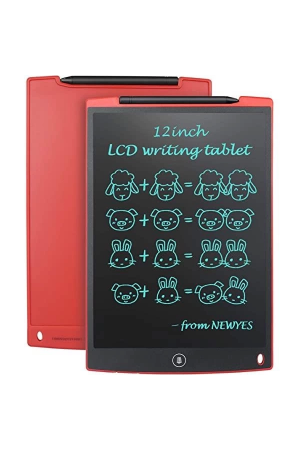 T12 Kırmızı Writing Tablet Lcd 12 Inç Dijital Kalemli Çizim Yazı Tah…