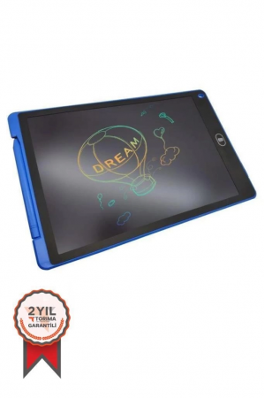 T12 Mavi Writing Tablet Lcd 12 Inç Dijital Kalemli Çizim Yazı Tahtası&hellip;