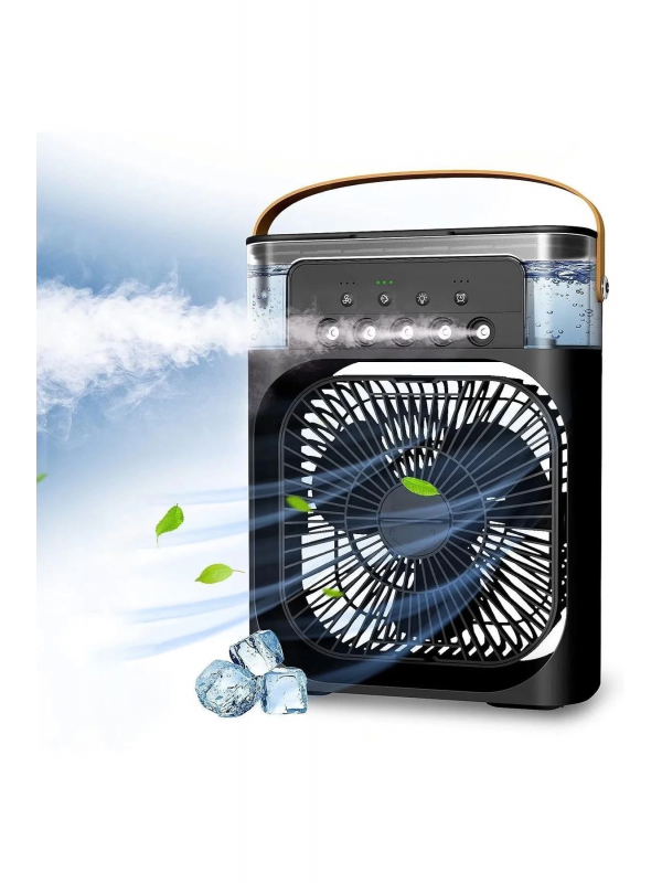 Taşınabilir Işıklı 5 Spreyli Vantilatör Buzlu Buharlı Vantilatör M&hellip;
