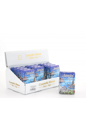 Taşlı İstanbul Tasarımı El Aynası Kalın Alk2483…