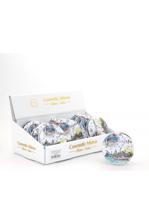 Taşlı İstanbul Tasarımı El Aynası Kalın Alk2491…