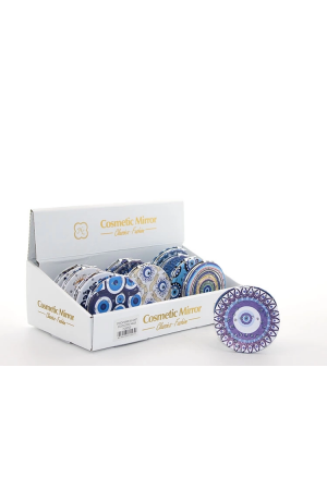 Taşlı Nazar Boncuklu El Aynası İnce Alk2497…