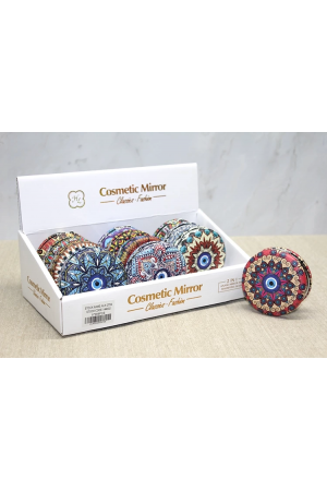 Taşlı Yuvarlak El Aynası Kalın Alk3759…