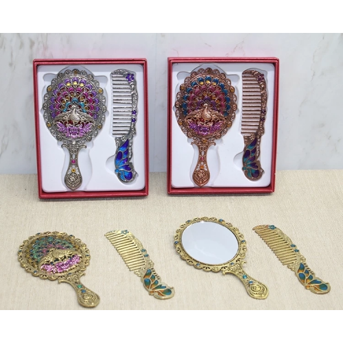 Tavuskuşu Ayna Ve Tarak Seti Küçük Boy Alk4989