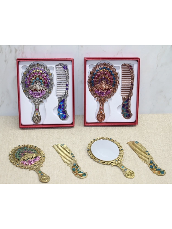 Tavuskuşu Ayna Ve Tarak Seti Küçük Boy Alk4989&hellip;