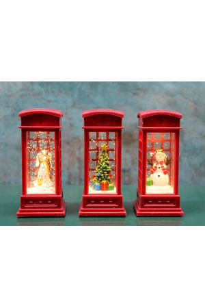 Telefon Kulübeli Işıklı Kar Küresi Alk3216&hellip;