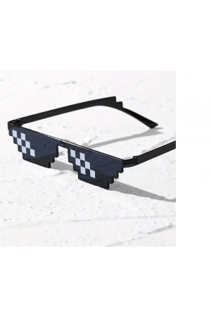 Thug Life Trend Güneş Gözlüğü Mozaik Siyah Kedi Gözlükleri&hellip;