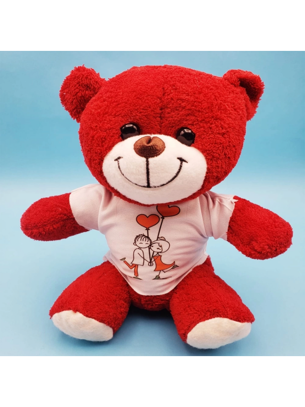 Tişörtlü Kırmızı Oyuncak Ayı&hellip;