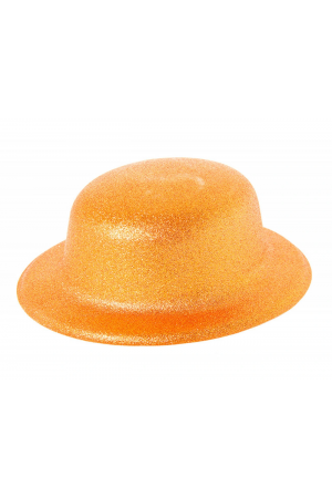 Turuncu Renk Simli Melon Yuvarlak Parti Şapkası 24x26 Cm&hellip;