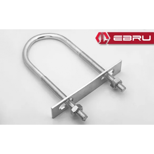 U Civata, Karşılık Demiri + Somunlu - M8x50 - 20 Set