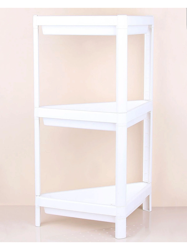 Üçgen 3 Katlı  Raf Ünitesi -  Mutfak - Banyo  Depolama Rafı - Beyaz&hellip;