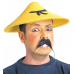 Uzak Doğu Asyalı Çin Japon Şapkası Sarı Renk