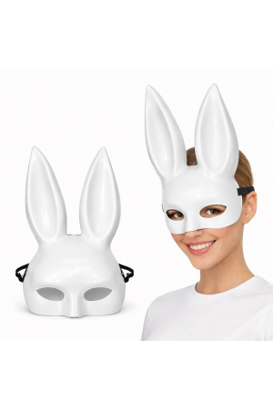 Uzun Kulaklı Beyaz Lüks Tavşan Maskesi… Uzun Kulaklı Beyaz Lüks Tavşan Maskesi…