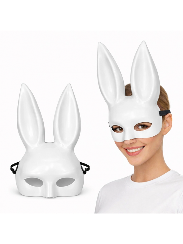 Uzun Kulaklı Beyaz Lüks Tavşan Maskesi&hellip;