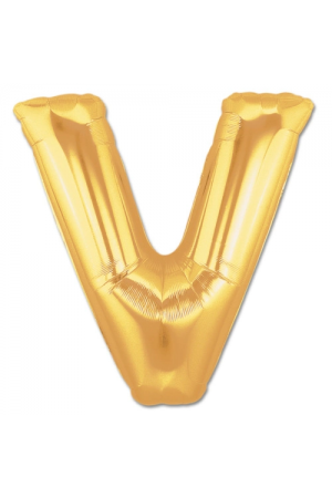 V Harf Folyo Balon Altın Renk  40 İnç&hellip;