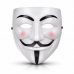 V Mask Premium Vendetta Beyaz Maske (guy Fawkes Stil)