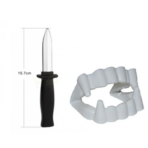 Vampir Dişi - Şaka Bıçağı - Tiyatro Oyun Seti 2li Set