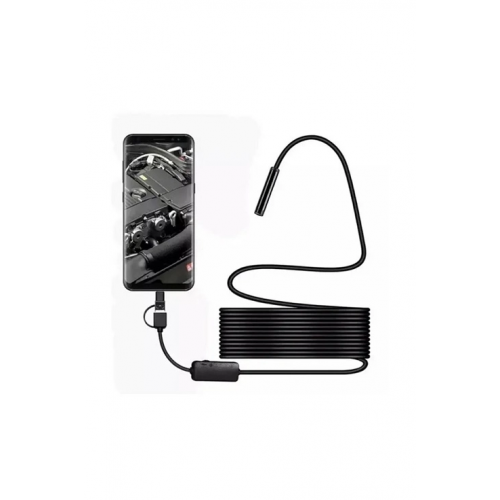 Vtn-02 Endoskop Yılan Video Kamera Led’li 2 Metre 7 Mm Sert Kablo Su Geçirmez