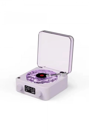 Waves Nostalji Plak Görünümlü Bluetooth Hoparlör 3d Ses Dalgası …