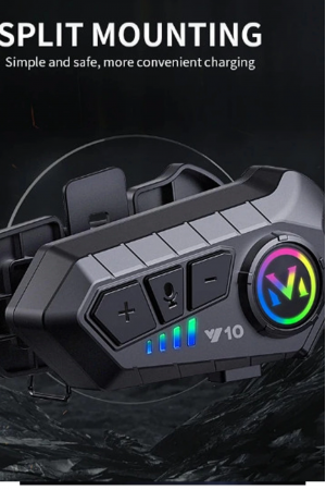 Y10 Kask Kulaklık Bluetooth Motosiklet Kulaklık 5,3 Bluetooth Interc…