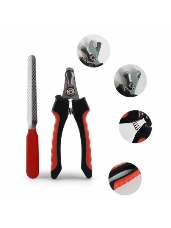 Yaylı Evcil Hayvan Tırnak Makası - Paslanmaz Çelik Törpülü Set&hellip;