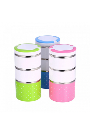 Yemek Termosu 3lü Tutacaklı Sefer Tası - Hiper 3 Katlı Yemek Termos&hellip;