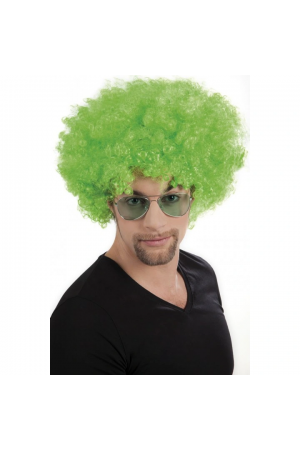 Yeşil Renk Kıvırcık Afro Bonus Peruk&hellip;