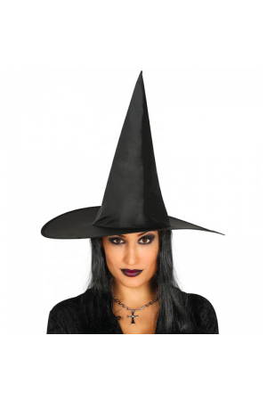 Yetişkin Boy Siyah Cadı Şapkası Ve Uzun Siyah Cadı Peruğu&hellip;