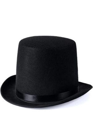 Yetişkinler İçin Siyah Renk Ringmaster Sihirbaz Şapkası Fötr Şapka &hellip;