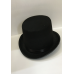 Yetişkinler İçin Siyah Renk Ringmaster Sihirbaz Şapkası Fötr Şapka 15 Cm