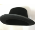 Yetişkinler İçin Siyah Renk Ringmaster Sihirbaz Şapkası Fötr Şapka 15 Cm