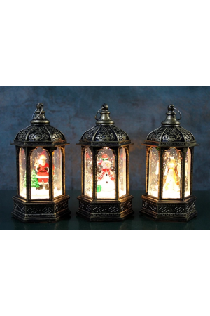 Yılbaşı Temalı Işıklı Kar Küresi Alk3219&hellip;