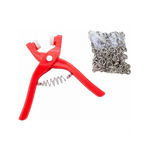 Yuvarlak Halkalı Kuş Gözü Pensesi 9.5 Mm - Bebek Elbise Çıtçıt Montaj Seti