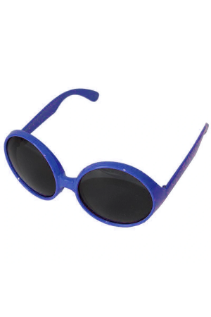 Yuvarlak Yeşilçam 80 Li 90 Lı Yıllar Parti Gözlüğü Retro Mavi Renk&hellip;