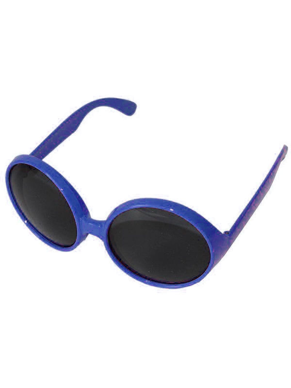 Yuvarlak Yeşilçam 80 Li 90 Lı Yıllar Parti Gözlüğü Retro Mavi Renk&hellip;